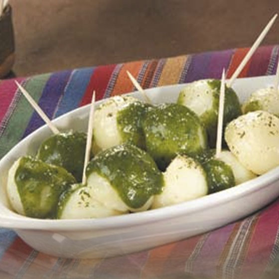 Bolitas de Papa con Espinaca