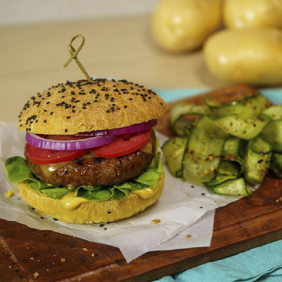 Hamburguesa de Papa con Portobello