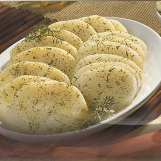 Papas al Vapor con Mantequilla y Hierbas Finas